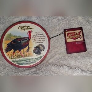 American expedition Set of 4 Sandstone Turkey Drink coasters nwot